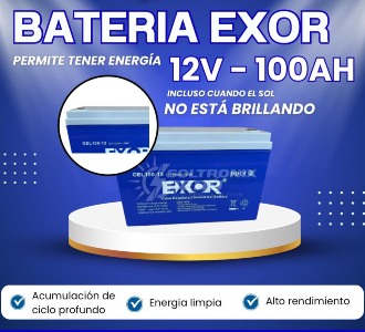 BATERÍA GEL EXOR 12V 100AH