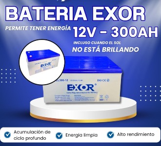 BATERÍA GEL EXOR 12V 300AH